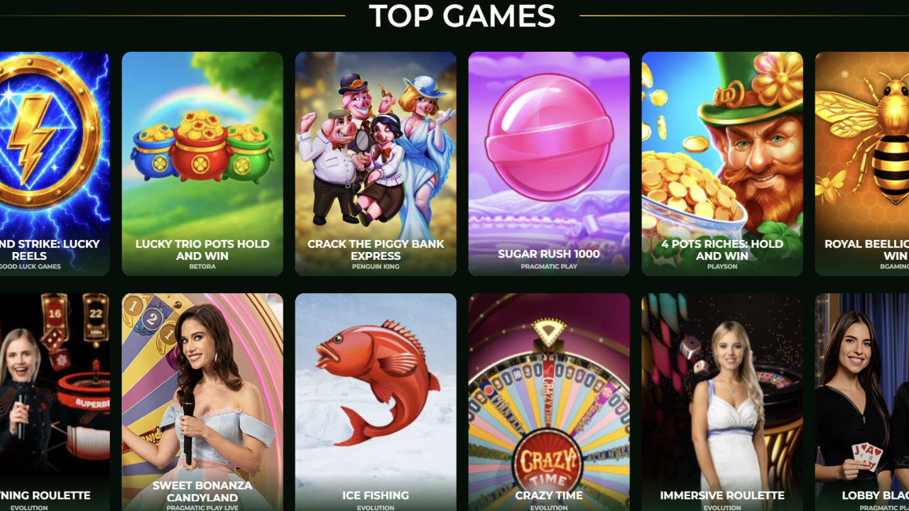 Casinacho Casino games